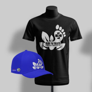 Resilient Black T-shirt + Blue Cap